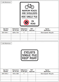British Columbia Bicycle Signs